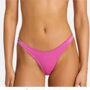 pink mica sparkle triangl bikini bottoms sz medium